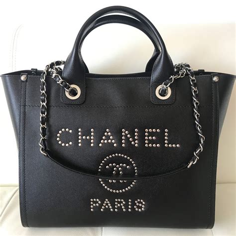 chanel studded bag|chanel deauville bag.